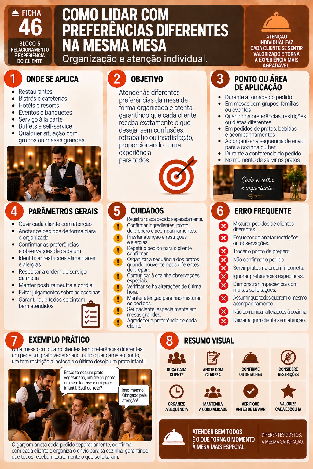 Preferências Diferentes na Mesma Mesa