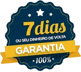 Selo de garantia de 7 dias — seu dinheiro de volta